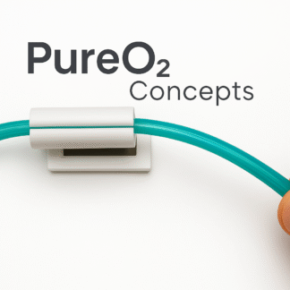 PureO2 Oxygen Tubing Wall Mount System – Safe, Tangle-Free, Easy to Install